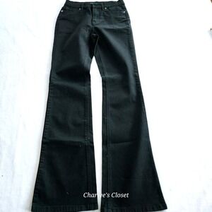 DG2 by Diane Gilman Black Flare Stretch Jeans 2T | Dark Minimalist Tall Fit HSN